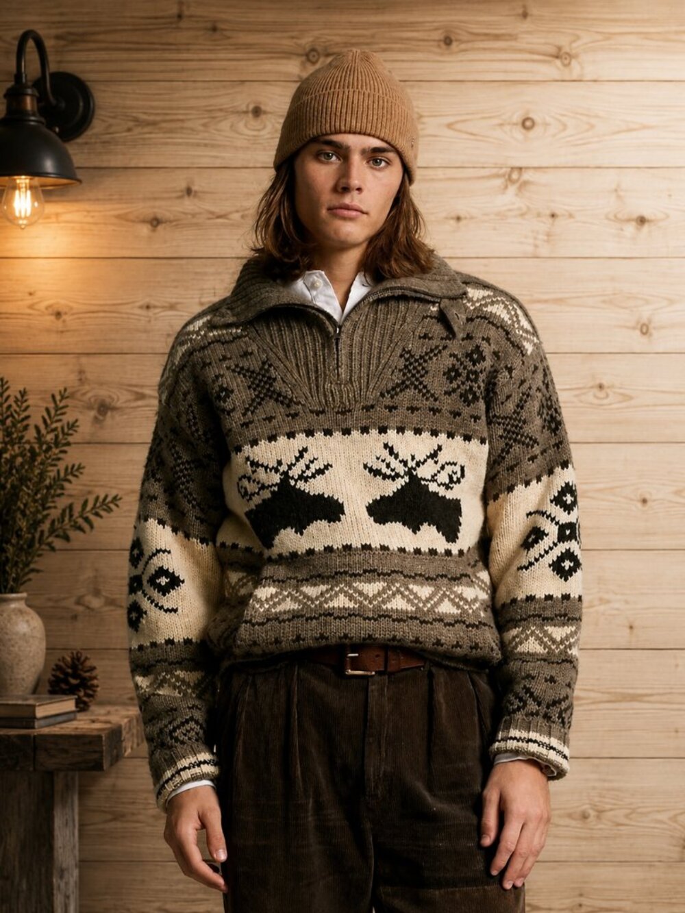 Polo Ralph Lauren Men's Alpaca Moose Sweater - XL/NEW RARE!